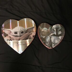 Heart-Shaped Star Wars Storage Tins - Silver and Red